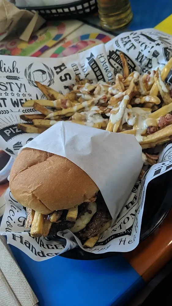 Mr Potato Head Burger and Loaded Fries